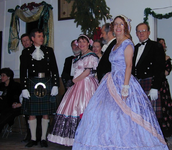 Victorian Dancers waiting to perform