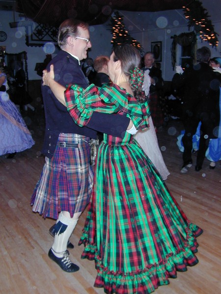 Scottish dancers perform a 'swing'