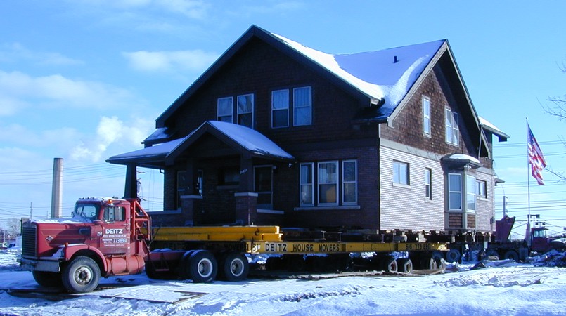 Brick House Ready to be Moved