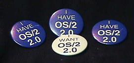 Photo of 'I Want/I Have' OS/2 Pins